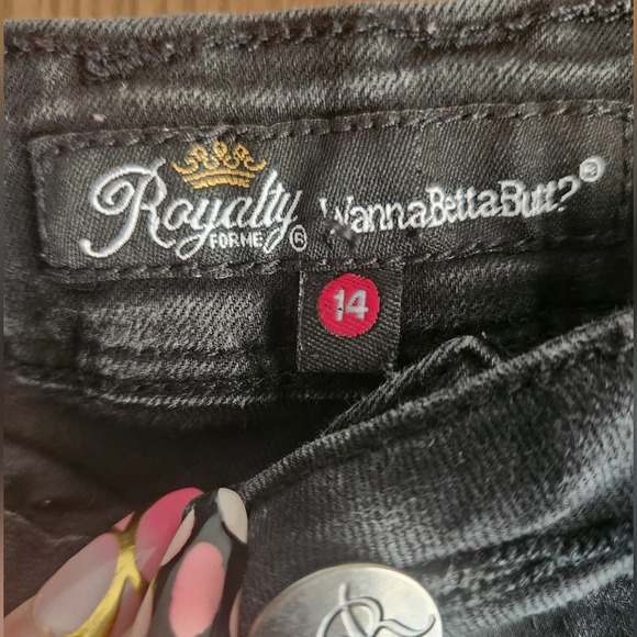 Royalty For Me Black Skinny Jeans Stretch Fit - Picture 2 of 3
